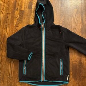 Koto polar fleece hooded zip jacket size medium